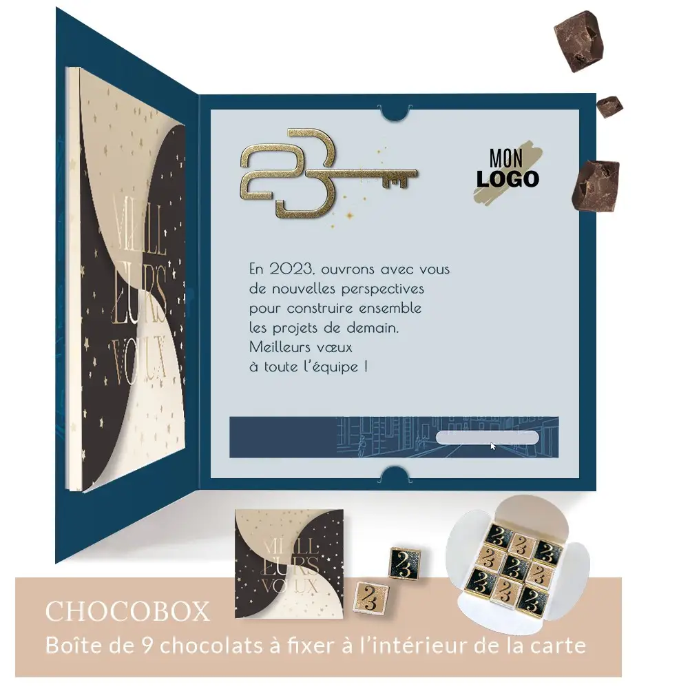 Carte de voeux Moderne M3