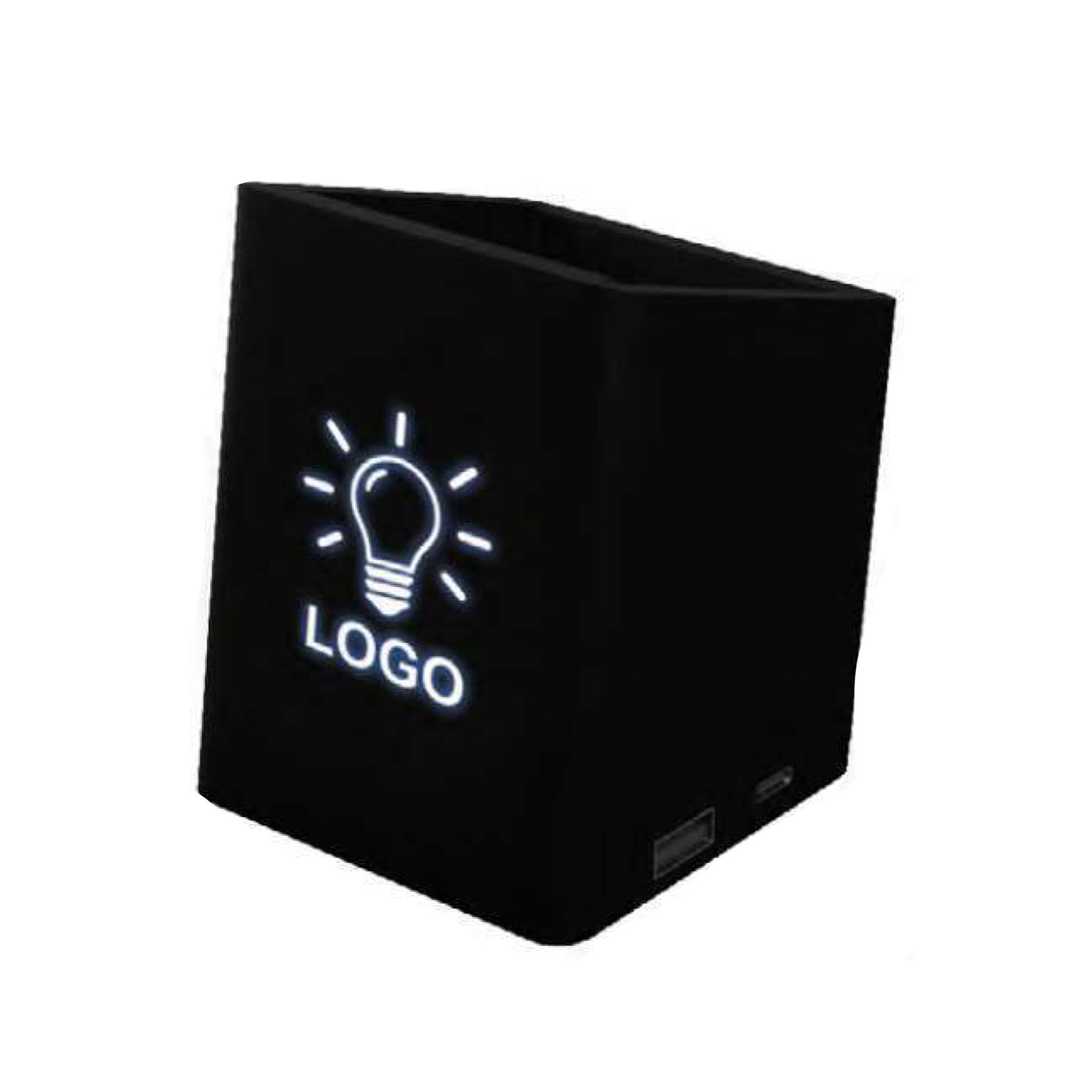 led pot a crayons usb